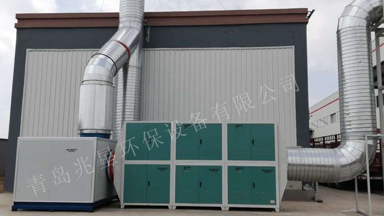 長春富維安（ān）道拓（青島分公司）廢（fèi）氣淨化設備安（ān）裝完成